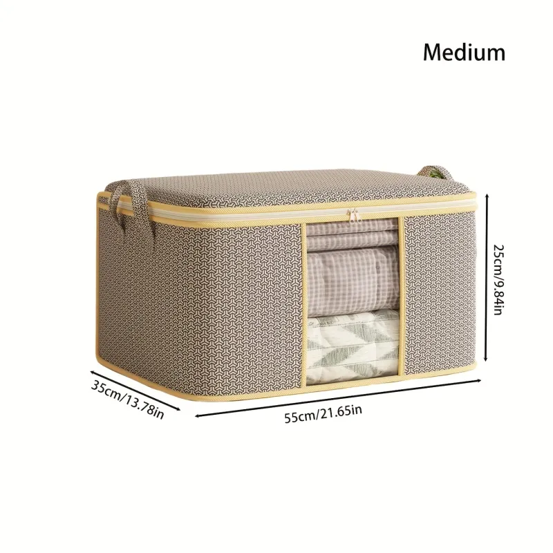 Foldable Fabric Storage Box with Clear Window 3