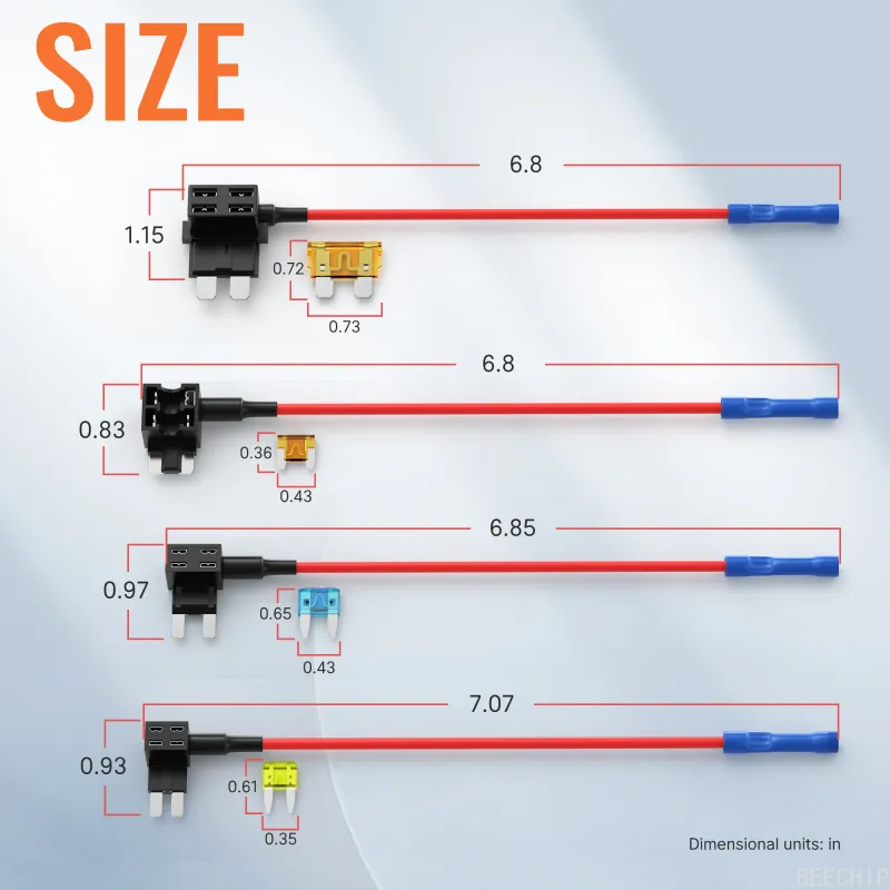 16Pcs Micro2 Low Profile Fuse Tap Kit 3