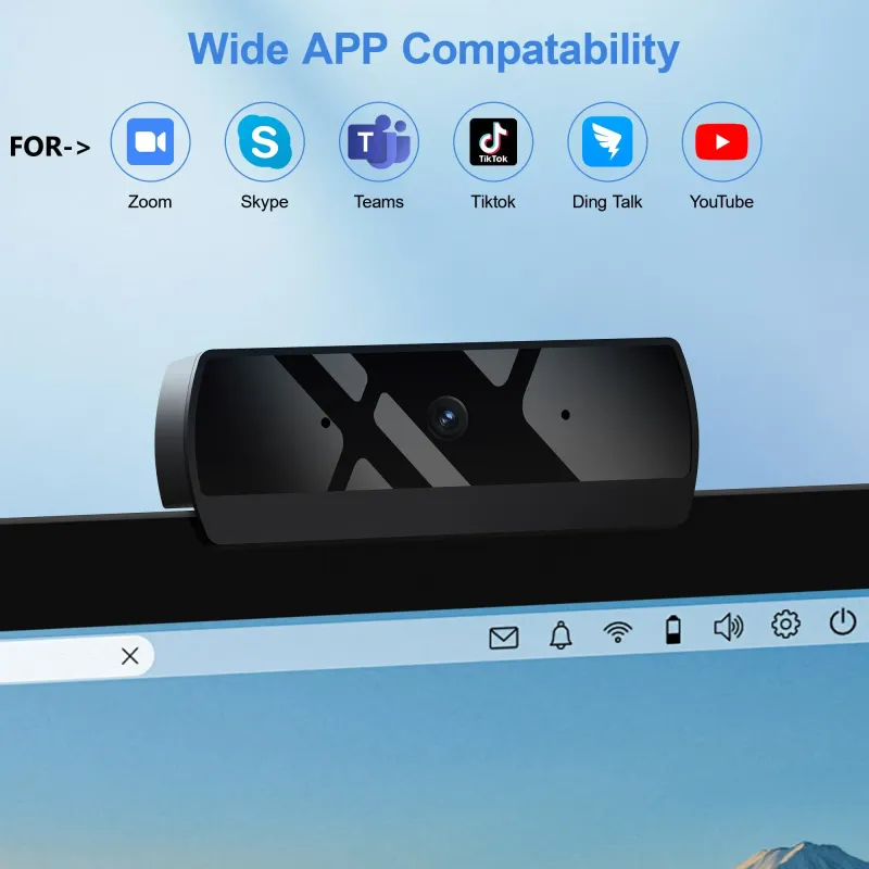 HD 1080P USB Webcam with Mic 5