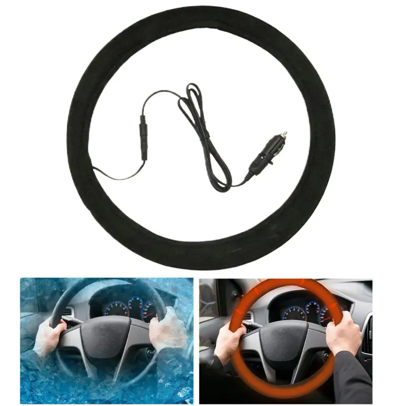 12V Heated Steering Wheel Cover 3