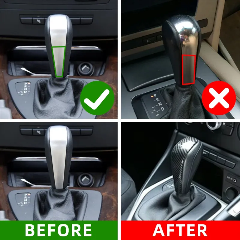 Carbon Fiber BMW Shift Knob Sticker 3