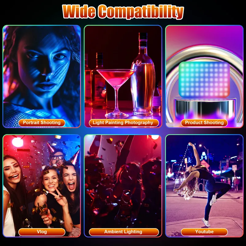 RGB Portable LED Video Light Panel 6