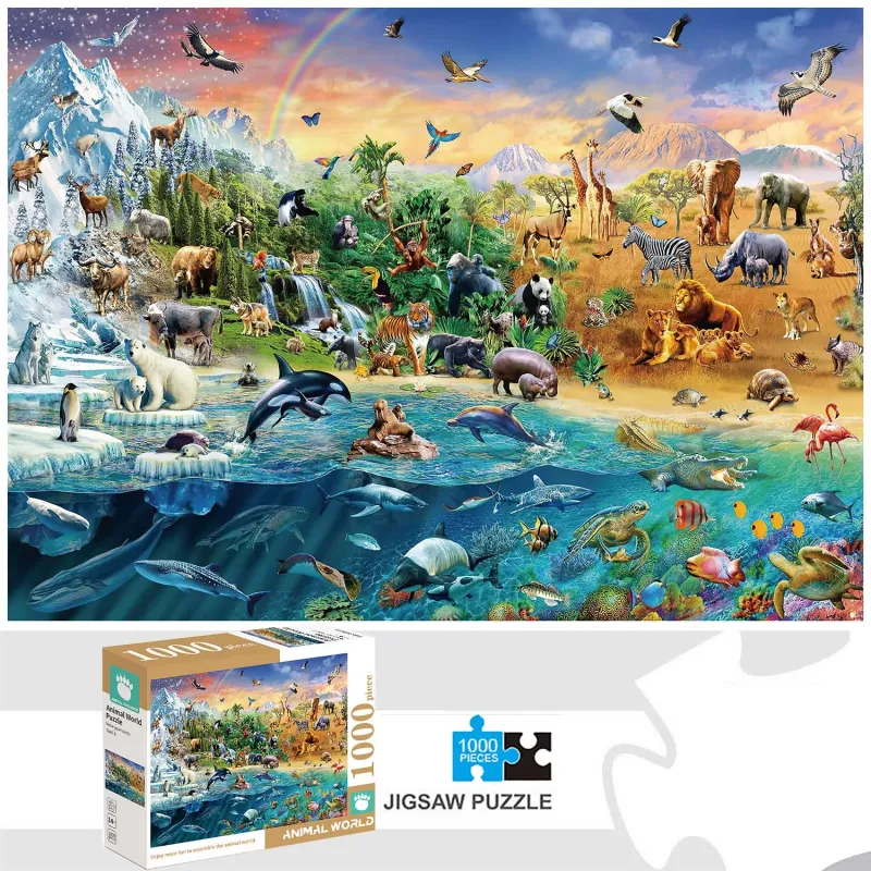 Animal World 1000 Piece Jigsaw Puzzle 1