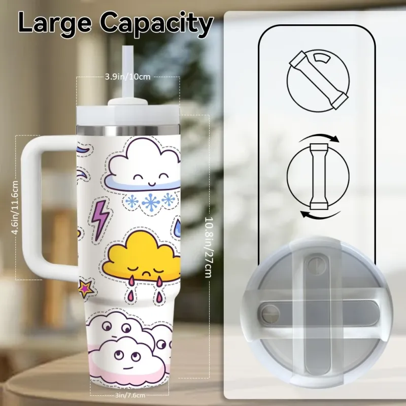 Weather Cartoon Vacuum Flask 40oz 5