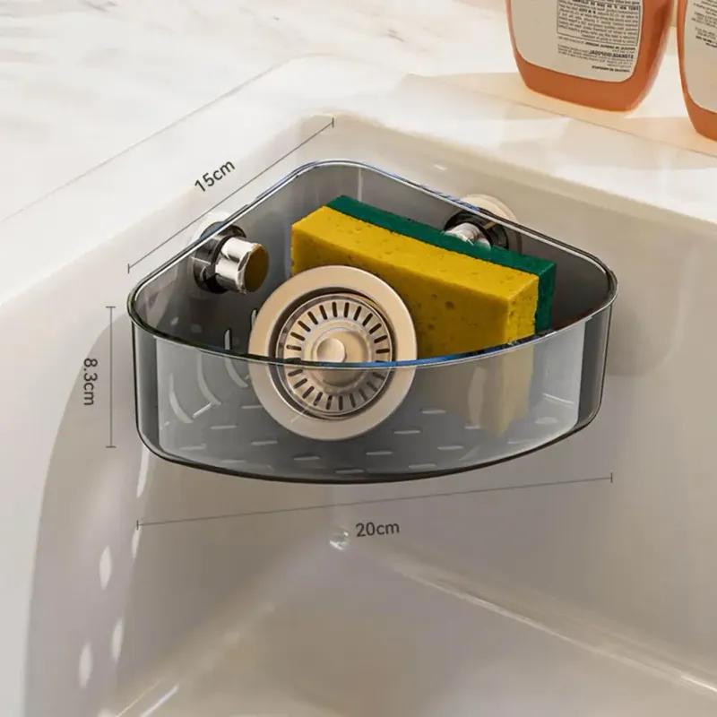 Suction Cup Sink Corner Rack Organizer 3