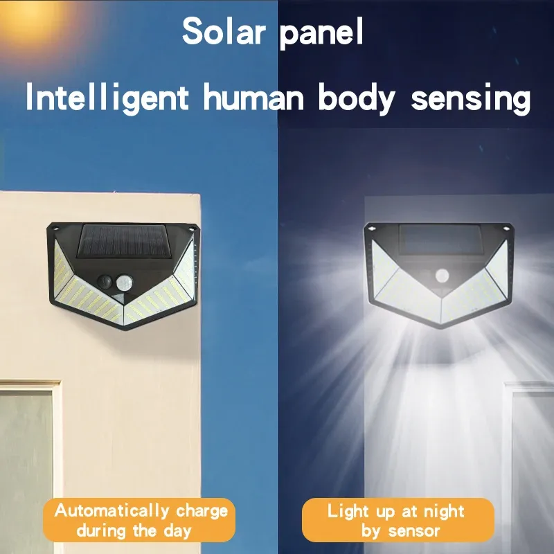 220 LED Solar Wall Lights 4