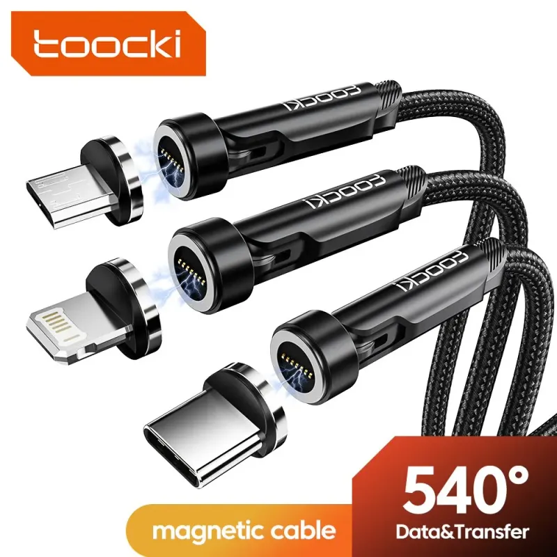 Toocki 540° Rotate Magnetic USB Cable 1