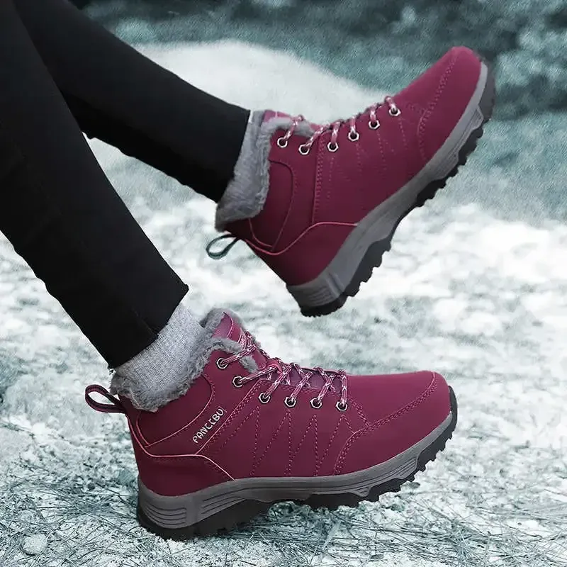 White Basketball Hiking Shoes for Women 2