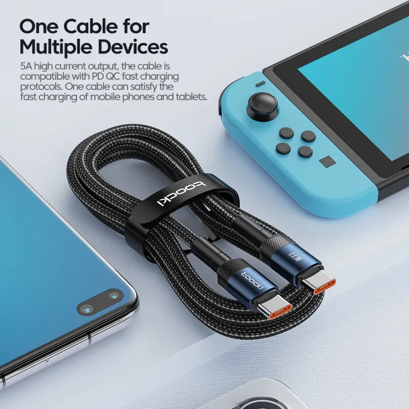 Toocki 100W USB-C Fast Charging Cable 6