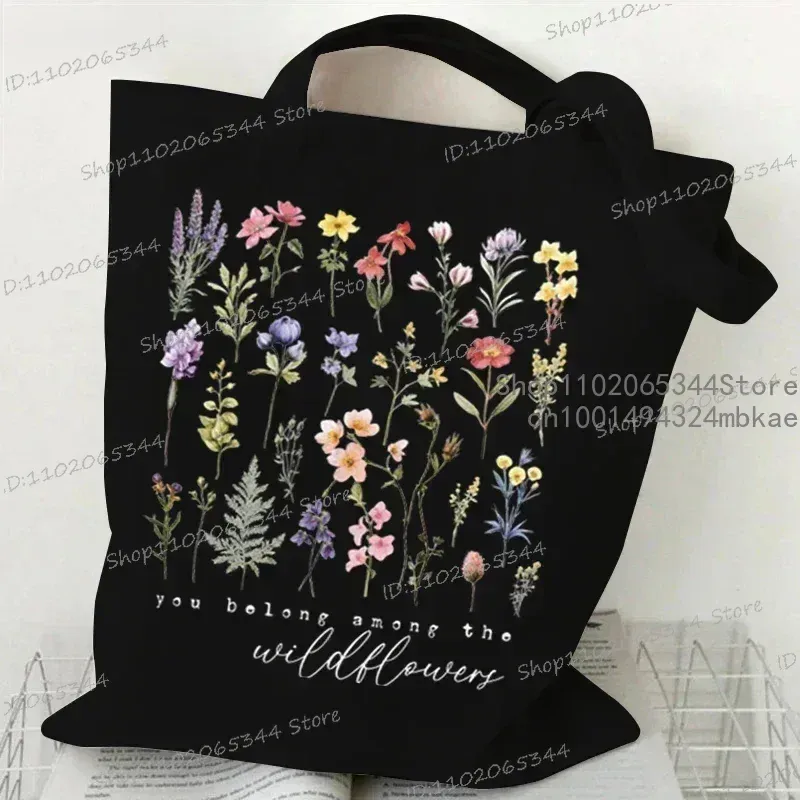 Forget Me Not Canvas Tote Bag 3