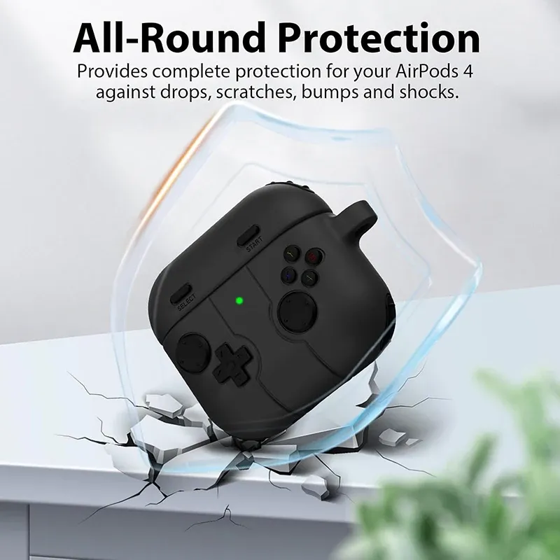 Cute Gamepad AirPods Case with Keychain 3