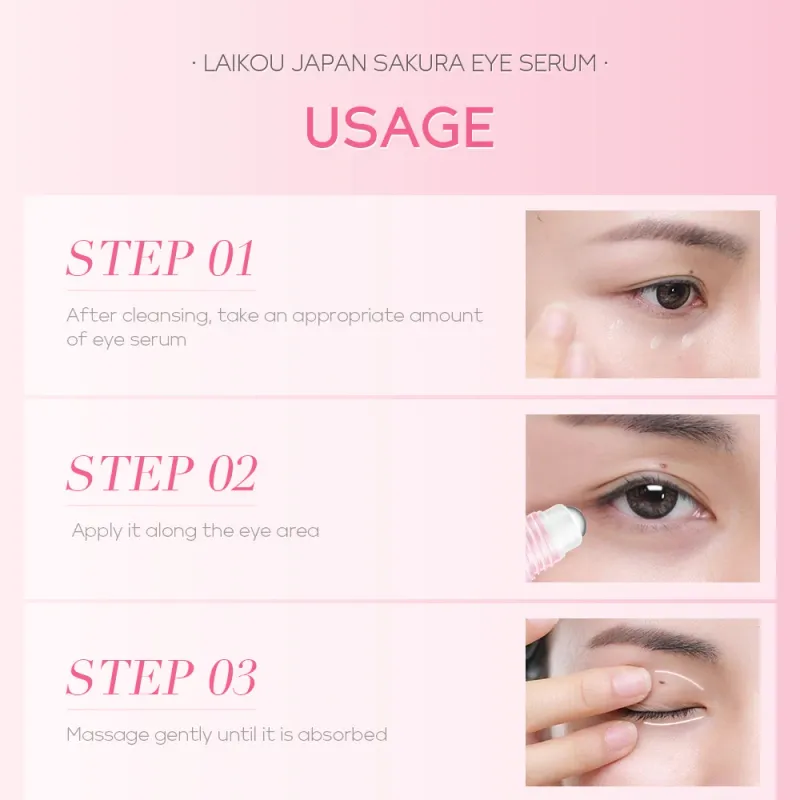 Sakura Eye Massage Cream with Slide Ball 5