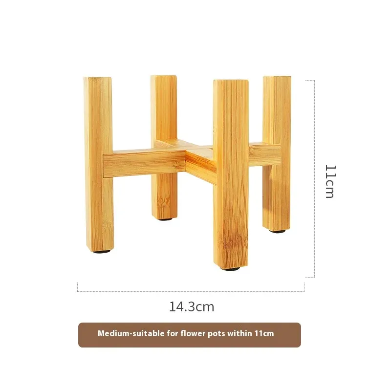 Tall Wooden Plant Stand Rack 5