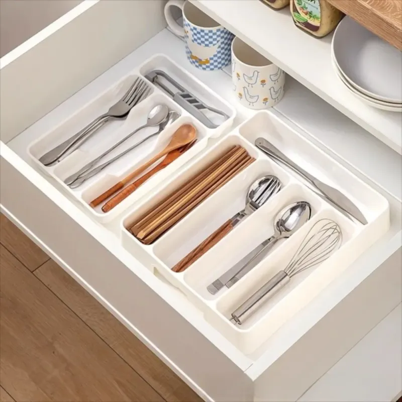 4-Compartment Cutlery Organizer Tray 5