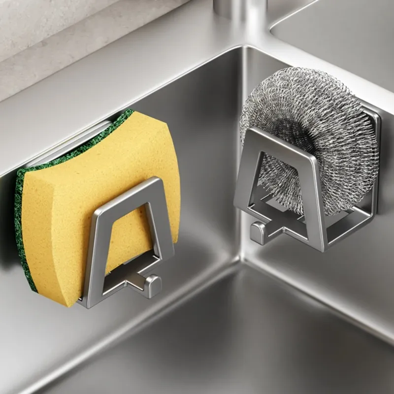 Stainless Steel Self-Adhesive Sink Caddy 2