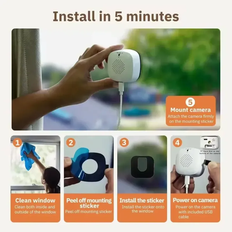 3MP WiFi Window Security Camera 3