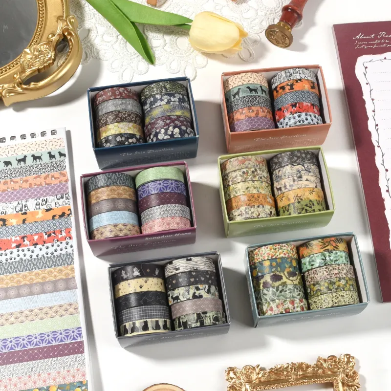 10 Rolls Flower Washi Tape Set 1