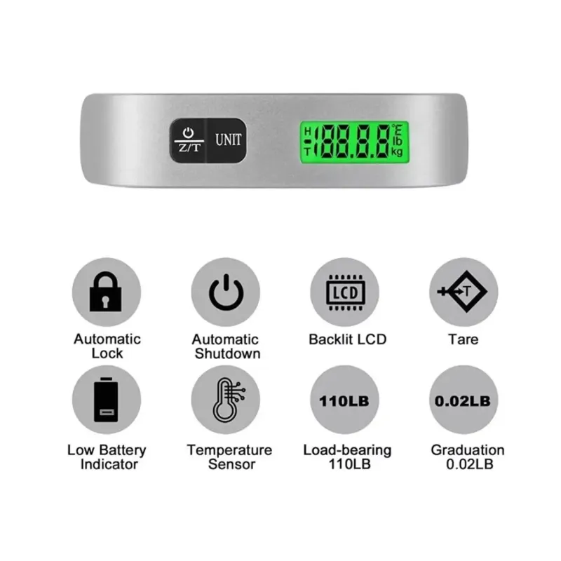 Digital Luggage Scale 50kg/110lb 3
