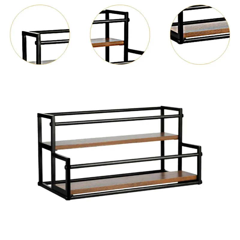 Iron Wood Bottle Organizer 5