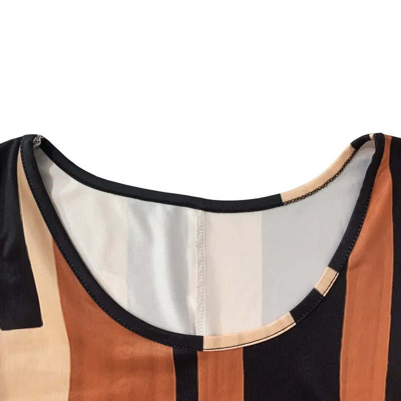 Women's Boho Geometric Sleeveless Midi Dress 5