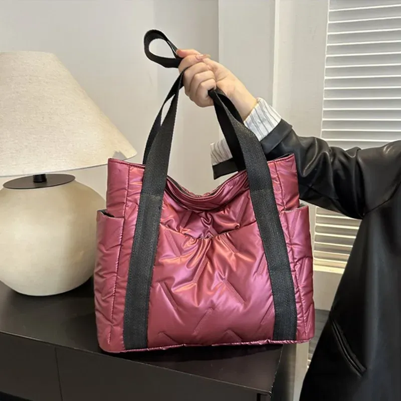 Quilted Space Cotton Crossbody Bag 5