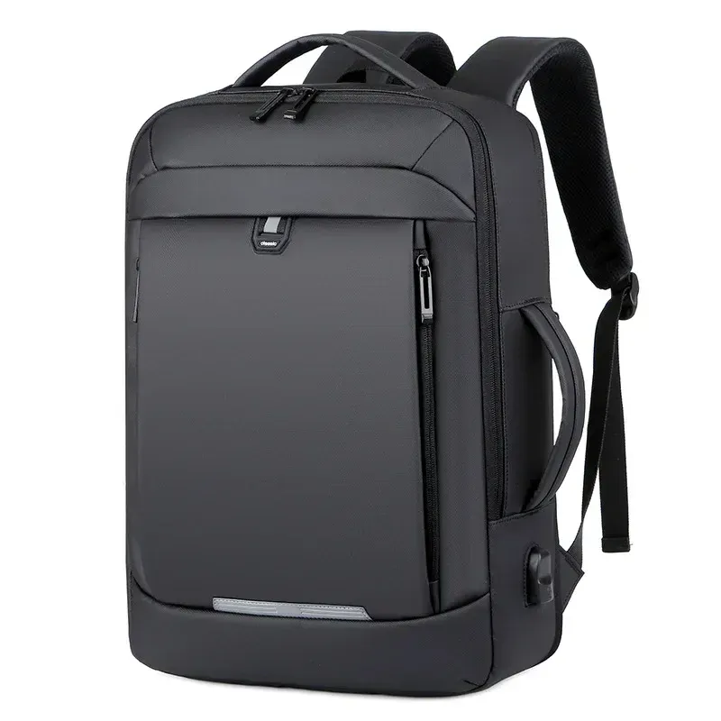 17" Waterproof Business Laptop Backpack with USB Charging 1