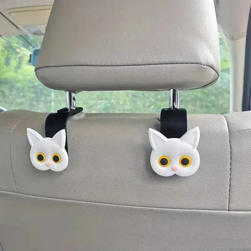 3D Cartoon Cat Car Headrest Hook 6