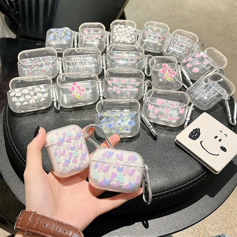 Flower Glitter AirPods Case 1