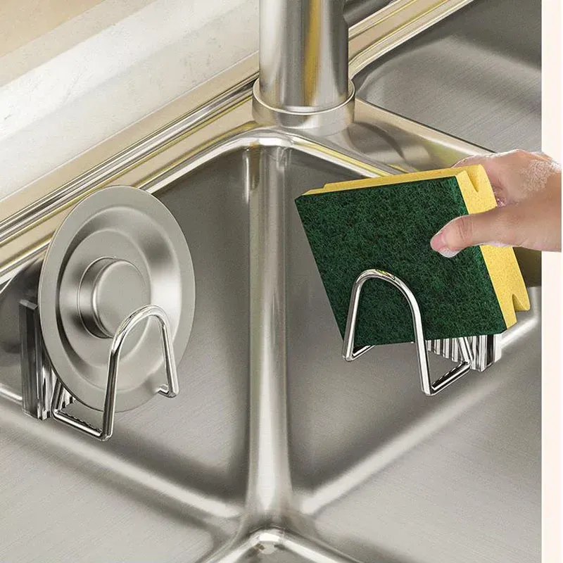 Adhesive Sink Sponge Holder Organizer 4