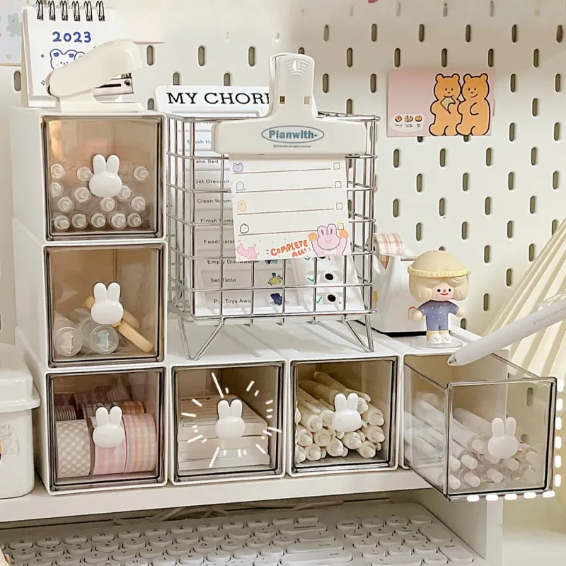 Acrylic Desktop Organizer Drawer Box 4