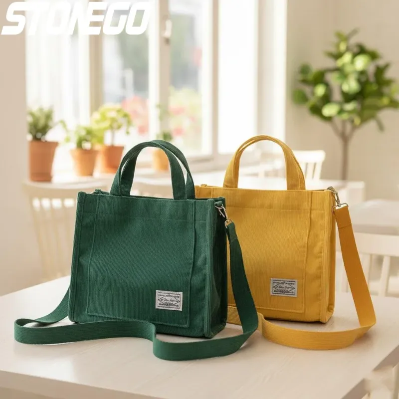Corduroy Crossbody Shoulder Bag 1