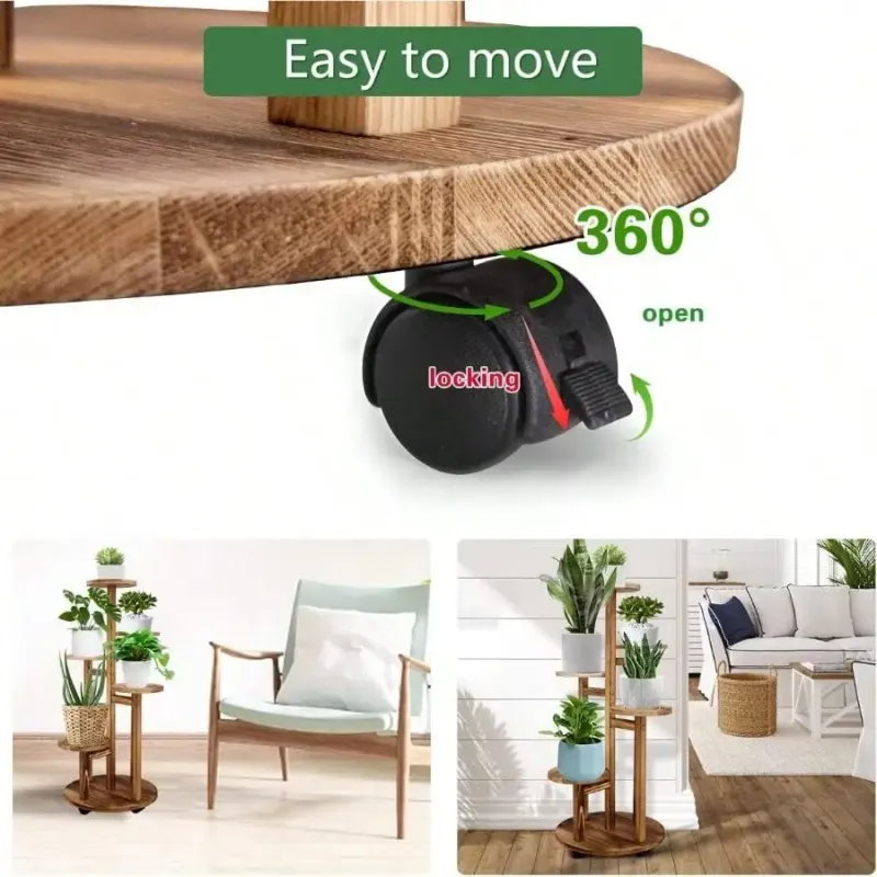 5-Tier Wood Plant Stand 5