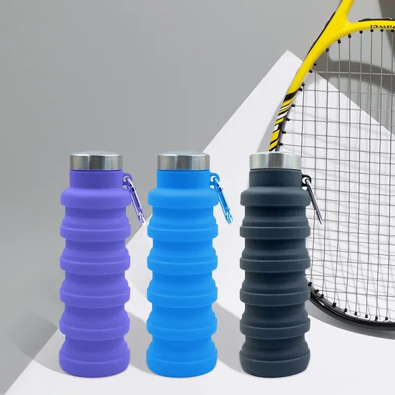 Collapsible Silicone Hiking Bottle 3