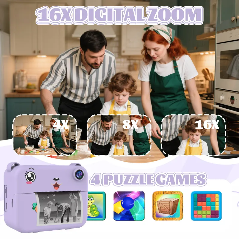 Kids Digital Camera 1080P HD Dual Lens 5