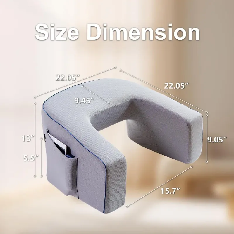 Memory Foam Lap Desk Pillow with Armrests 3
