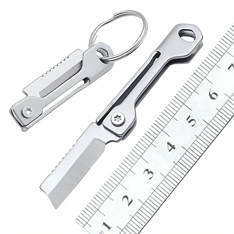 Stainless Steel Folding EDC Keychain Multi-Tool 4
