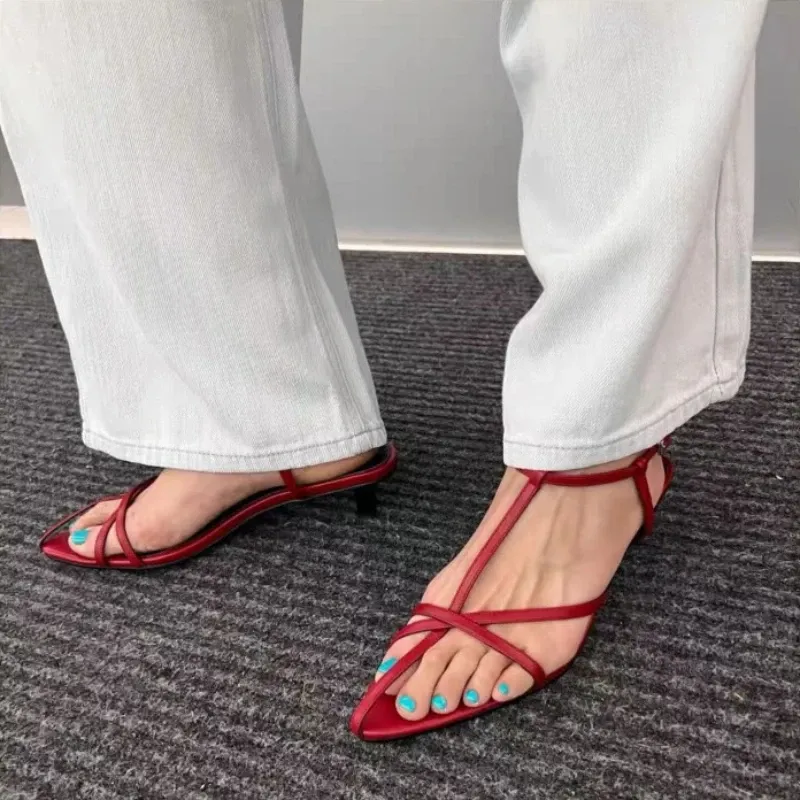 Narrow Band Gladiator Summer Sandals 1
