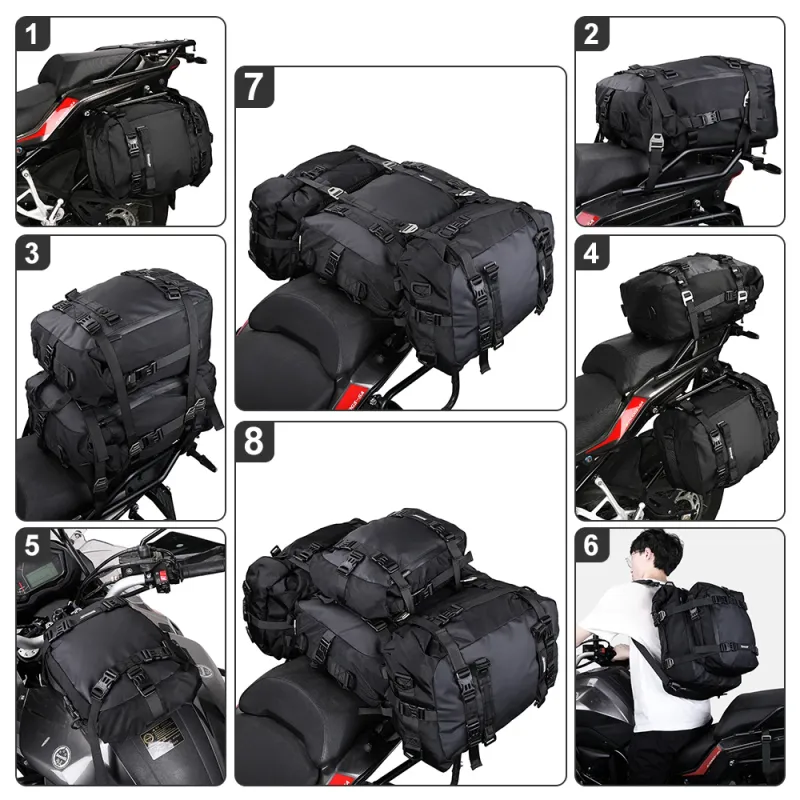Rhinowalk Waterproof Motorcycle Seat Bag 5