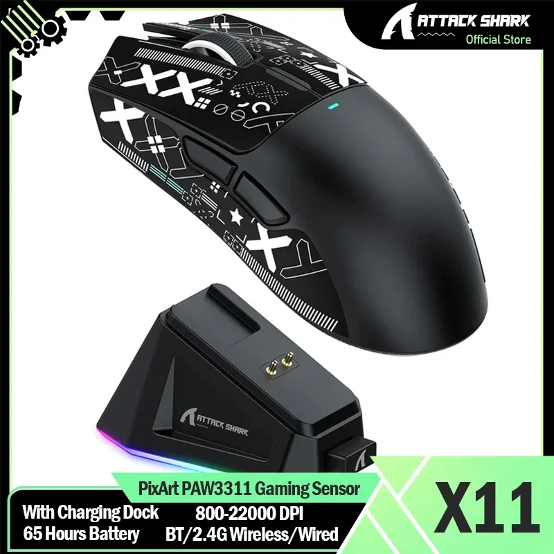 Attack Shark X11 Lightweight Wireless Gaming Mouse 1