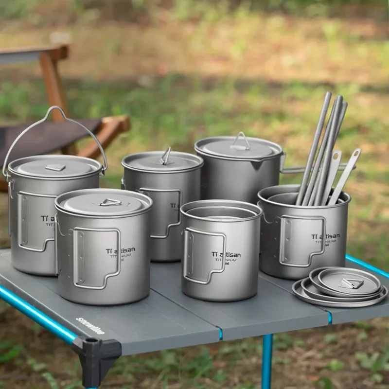 Titanium Folding Handle Camping Mug 1