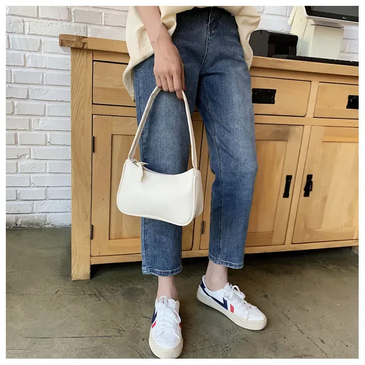 Retro PU Leather Top-Handle Shoulder Bag 5