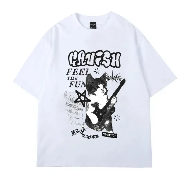 American Cat Rock Guitar Graphic Tee 5