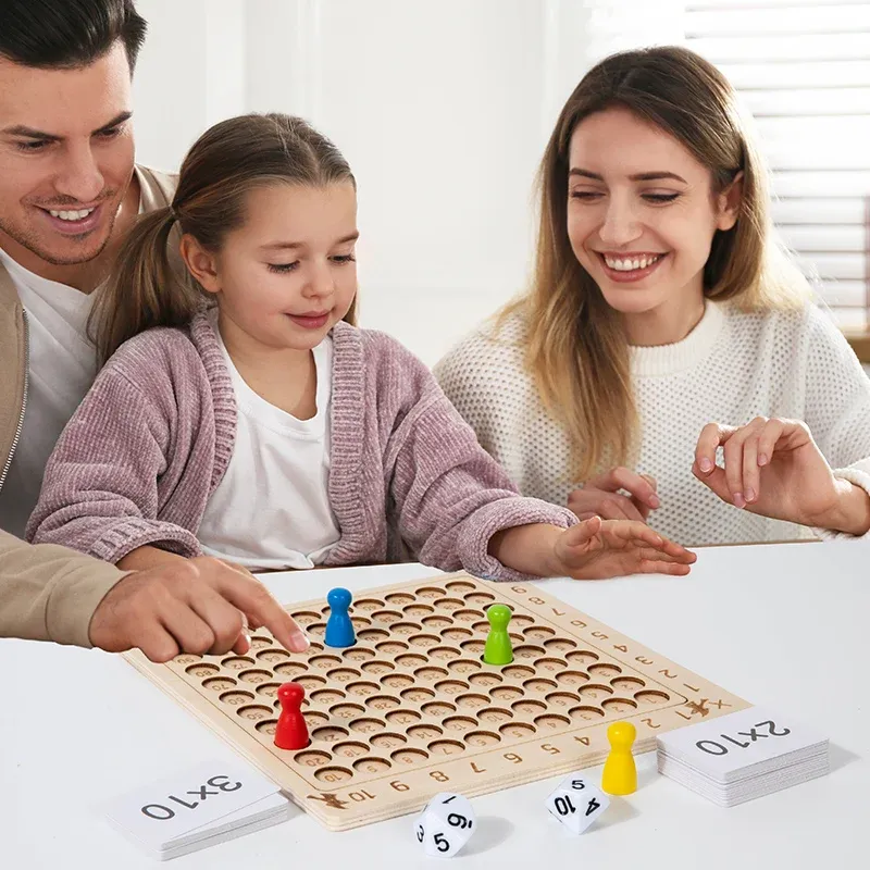 Wooden Montessori Multiplication Board 2