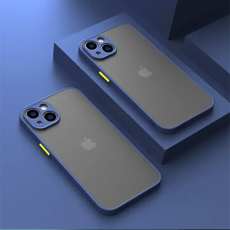 Armor Translucent Matte Shockproof iPhone Case 4