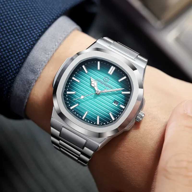 Luxury Square Military Men's Watch 6