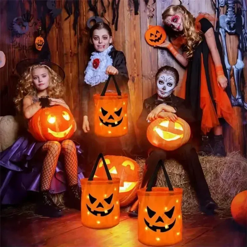 LED Pumpkin Trick or Treat Bucket 5