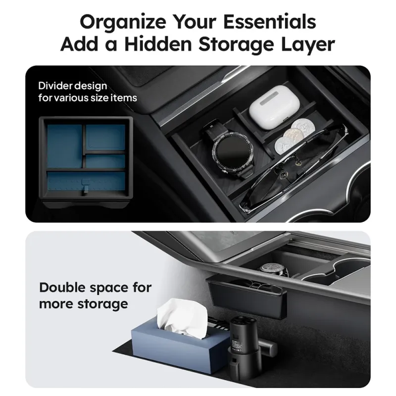 Tesla Center Console Organizer Box 3