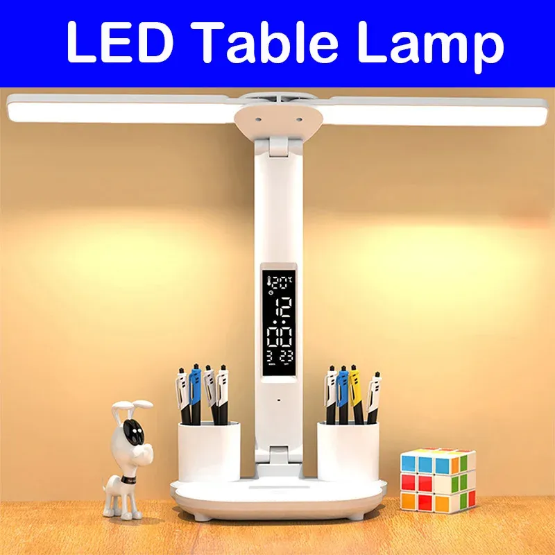 Folding LED Desk Lamp with USB Charger 1