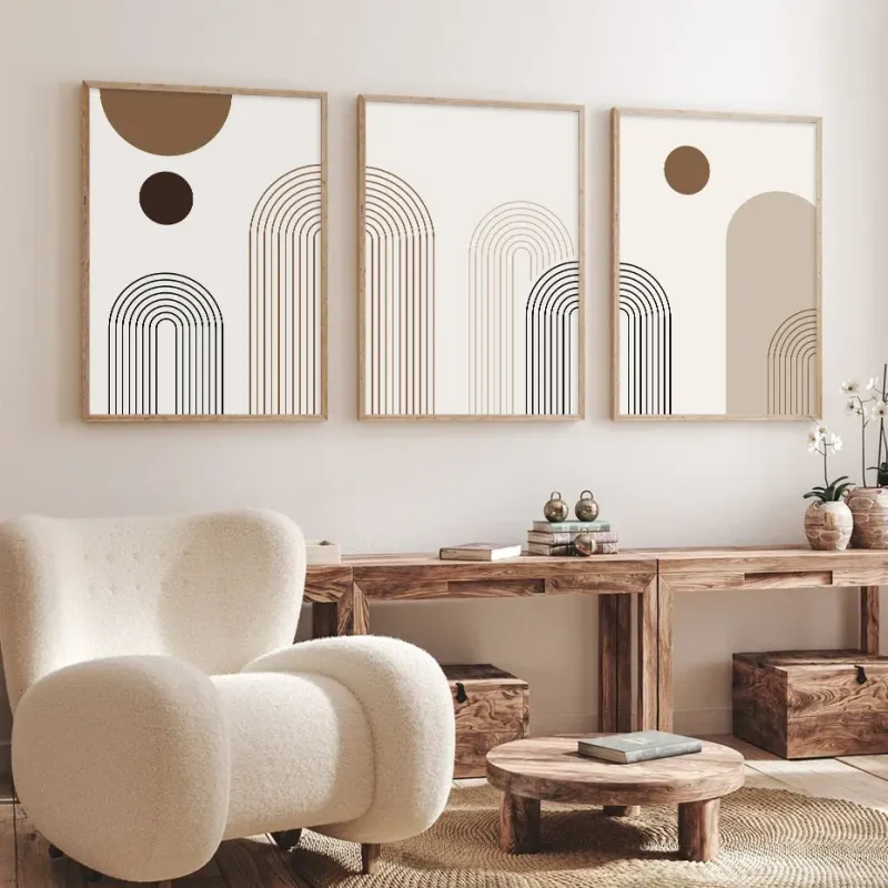 Boho Arch Canvas Wall Art 3-Piece Set 2