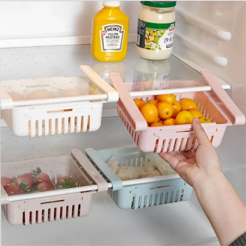 Adjustable Fridge Organizer Rack 2